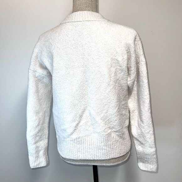 Madewell Boucle Wool Blend Beachdell Pullover Cream Sweater Cream Sz Womens S - Picture 8 of 11